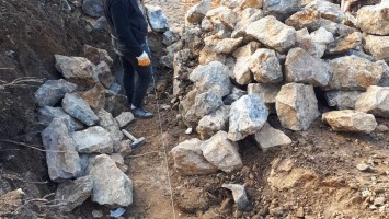 Ocak Taşı Duvarı Uygulaması